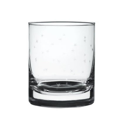 Crystal Whisky Glasses with Stars Design