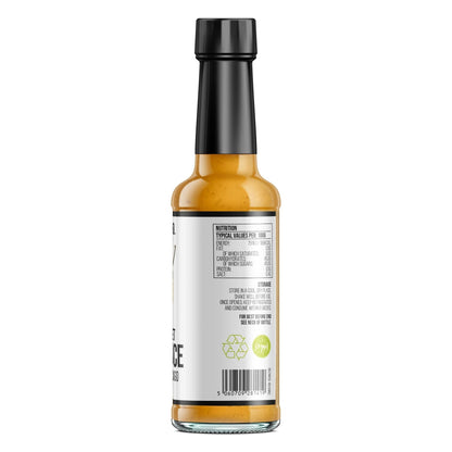 Sweet Bonnet Hot Sauce by Chilli Mash Co. in a 150ml bottle, featuring vibrant red chili mash and a smooth, glossy sauce.