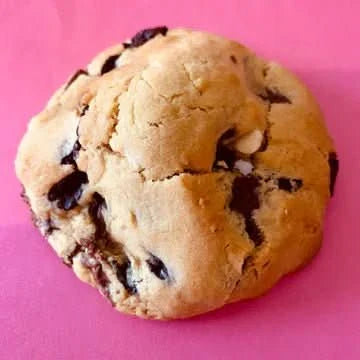 Triple chocolate cookie from Cool Hog Snacks with rich chocolate chunks and a soft, chewy texture.