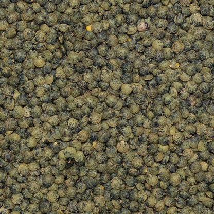Dark speckled lentils from Whole Food Earth, GMO-free beans and pulses, natural, vegan, dairy-free, no added sugar.