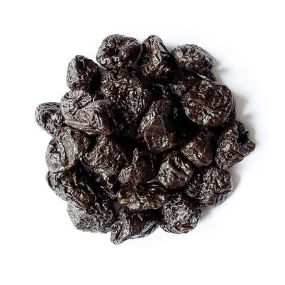 French Prunes Medium No Soak from Whole Food Earth, GMO-free dried fruits, natural, vegan, dairy-free, no added sugar, 30/40 count.