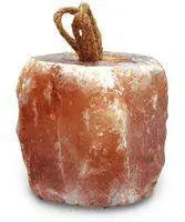Himalayan Pink Salt Lick for pets from Whole Food Earth, showing a natural salt block suitable for animal mineral supplements.