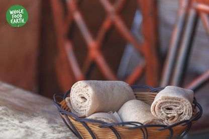 Organic Brown Teff Flour from Whole Food Earth, raw, vegan, GMO-free, low-GI flour for baking and cooking.