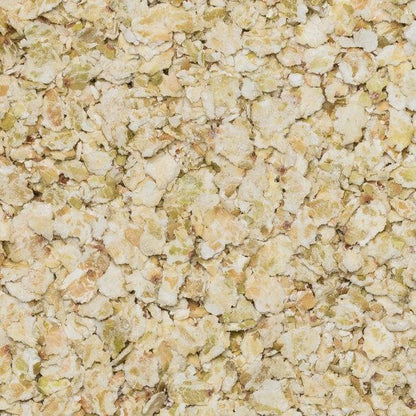 Organic Buckwheat Flakes cereal from Whole Food Earth, raw and GMO-free, shown in a close-up image