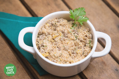 Organic Whole Food Earth Cassava Flour in a bag, gluten-free, GMO-free, vegan, low-GI flour for baking and cooking.