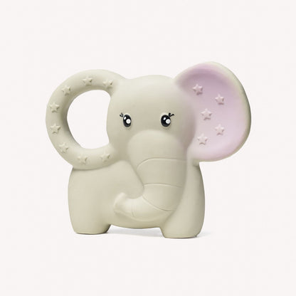 Natural Rubber Baby Teether by Wild And Stone, soft and safe teething toy for infants with a smooth, eco-friendly design.